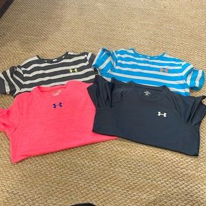 Lot of 4 boys’ Under Armour dressy casual shirts